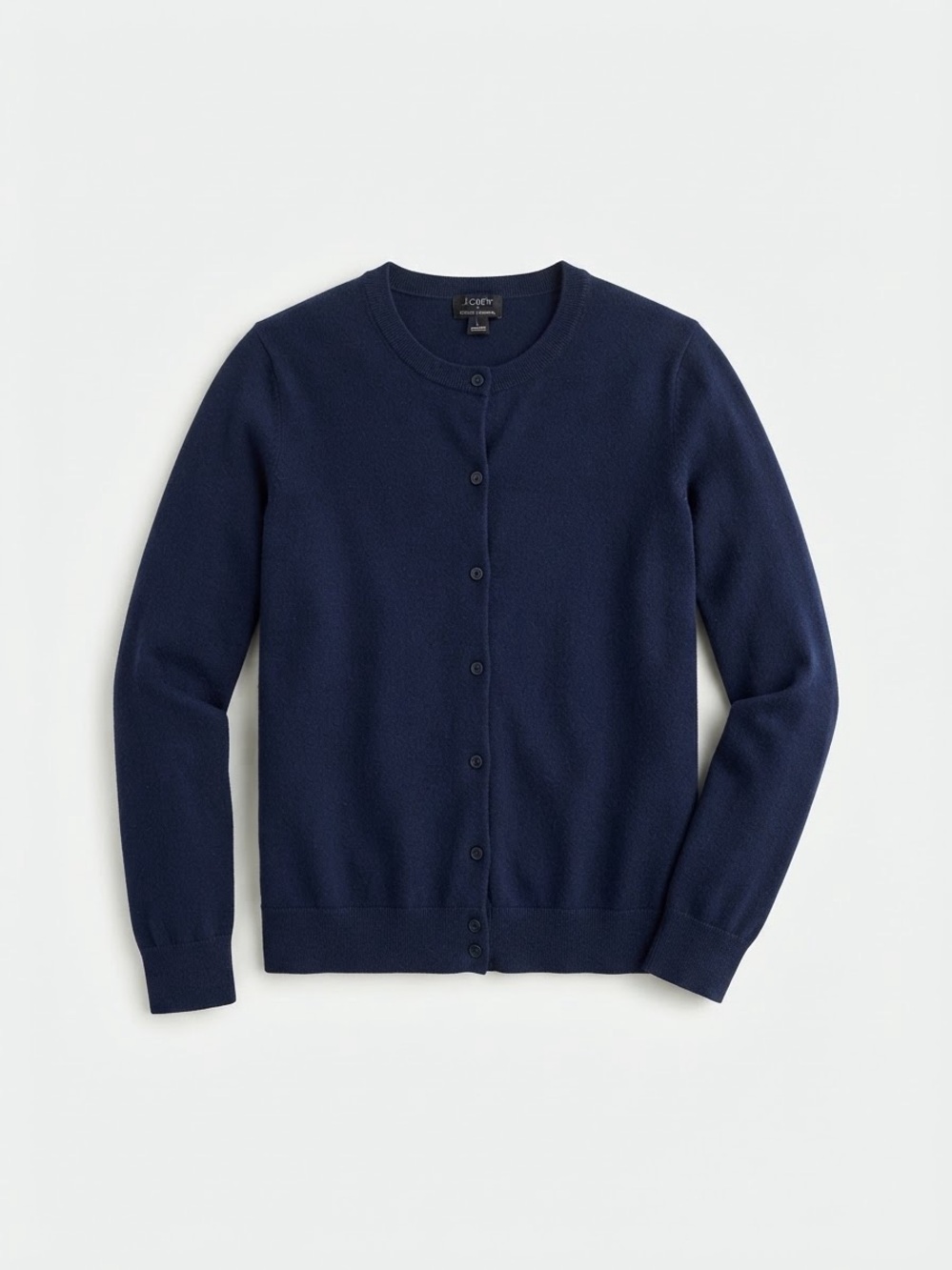 J.Crew Navy Blue Classic Cardigan Sweater Size L